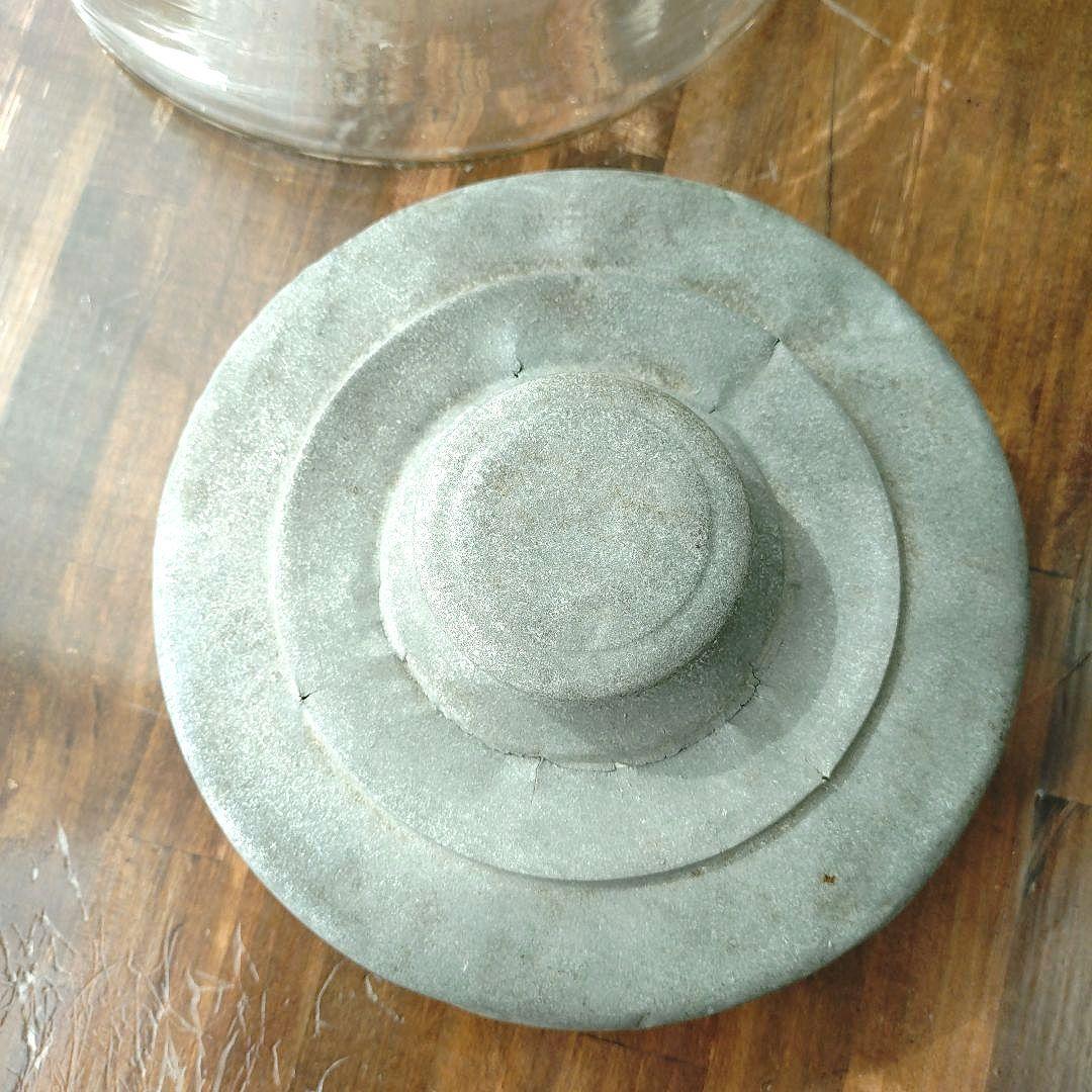 アンティーク レトロ ガラス瓶 特大 古い 気泡 菓子瓶 飴屋瓶 和硝子