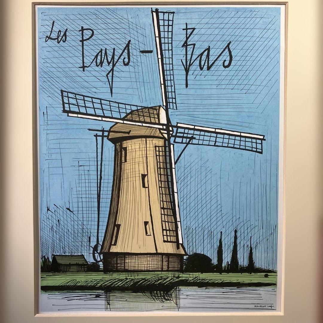 リトポスター　「ビュッフェ展OSAKA TOKYO ギャルリーためなが」