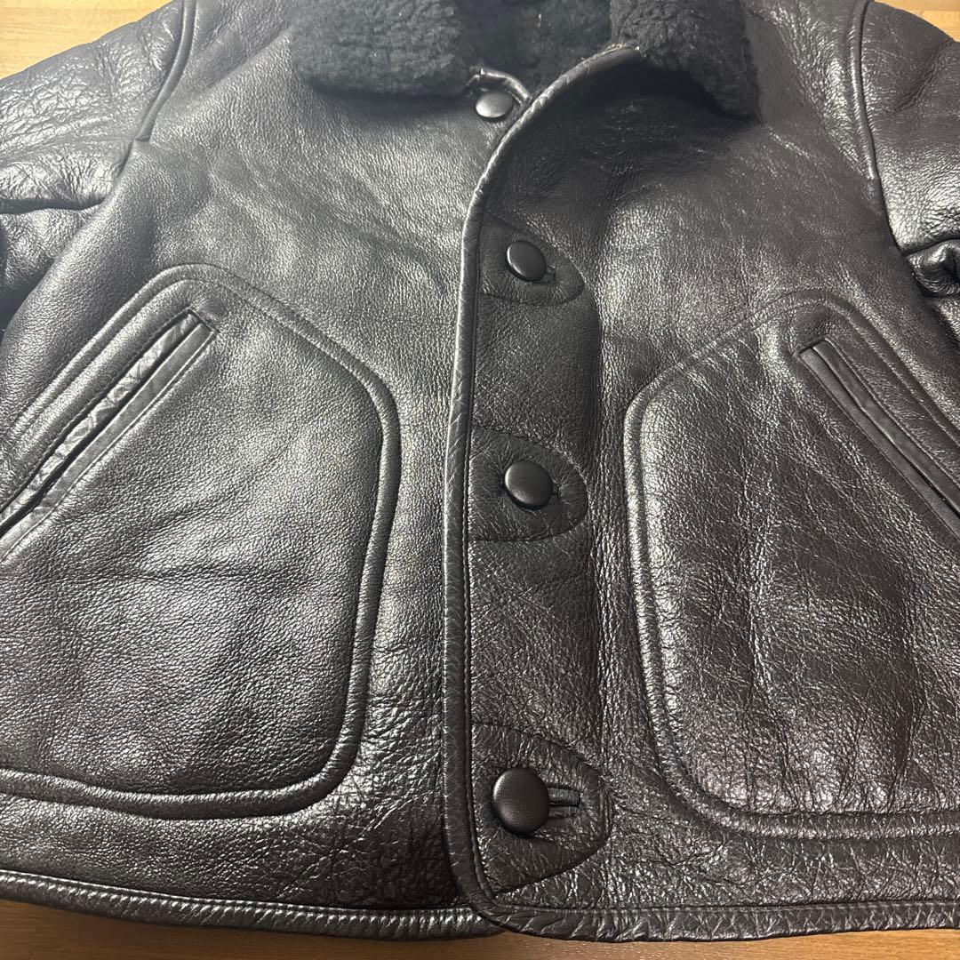 ヒ*ン様 美品　THE SOURCE TYPE B-3 リアルムートン　Ｌ