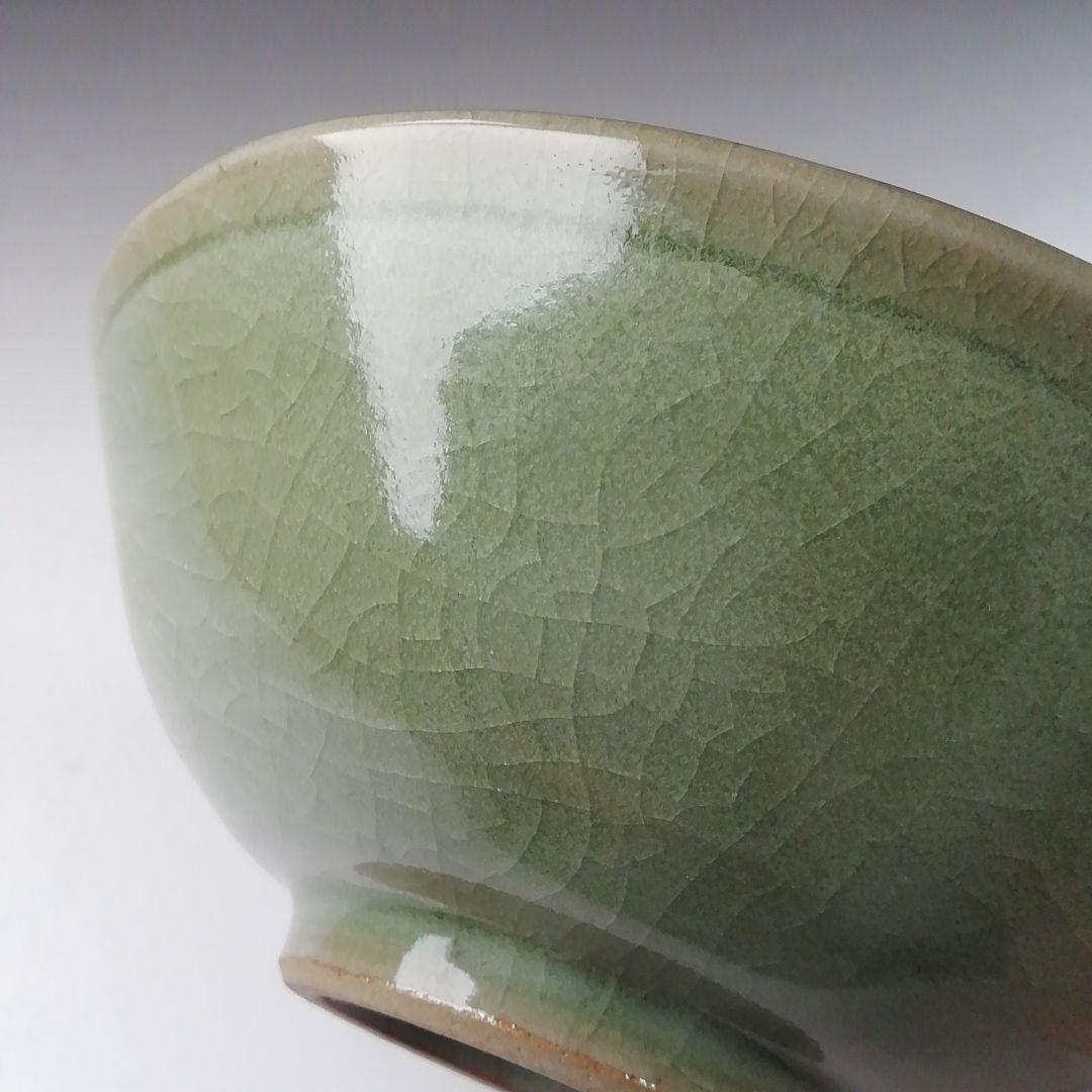 Ｔ４００　茶碗　『高麗写　平茶碗』『清峰 造』　共箱　抹茶碗　茶道具