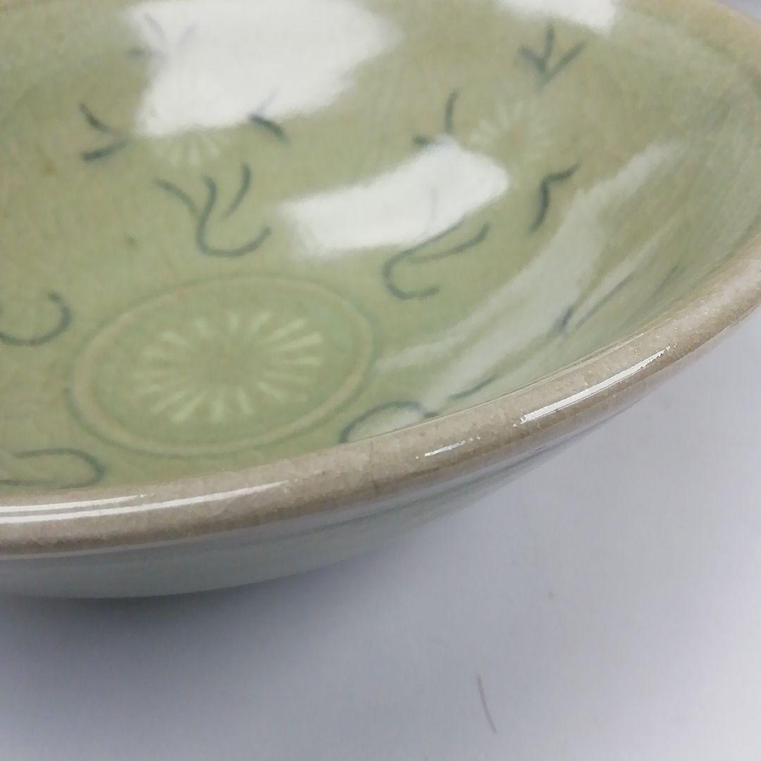 Ｔ４００　茶碗　『高麗写　平茶碗』『清峰 造』　共箱　抹茶碗　茶道具