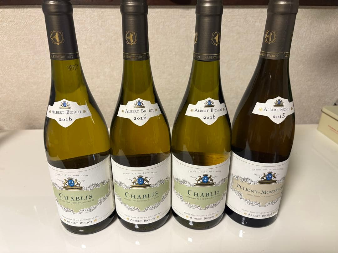 アルベールビショー　 シャブリ3本　ピュリニーモンラッシェ1本