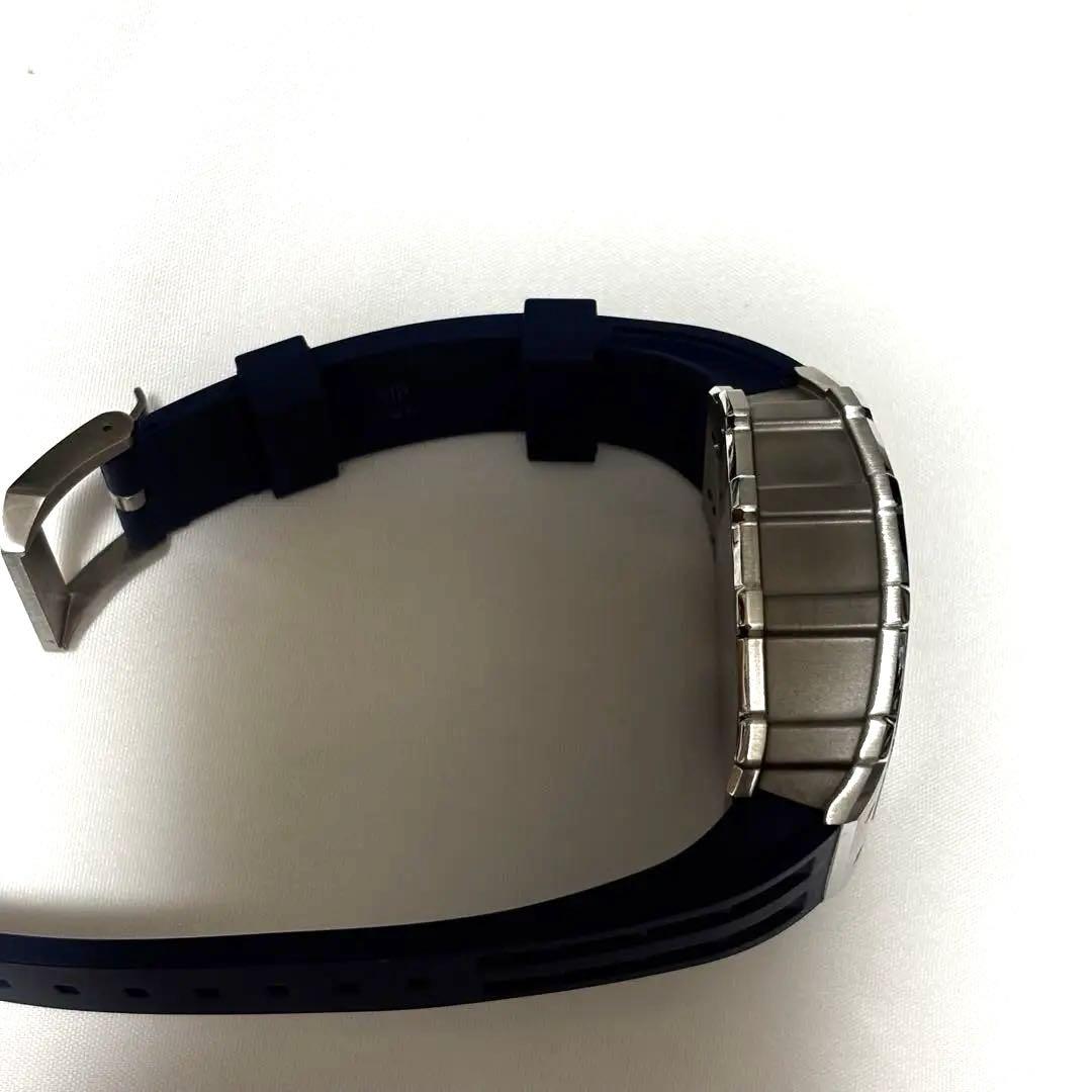 TSAR クロノグラフ ネイビー ラバーベルト 時計