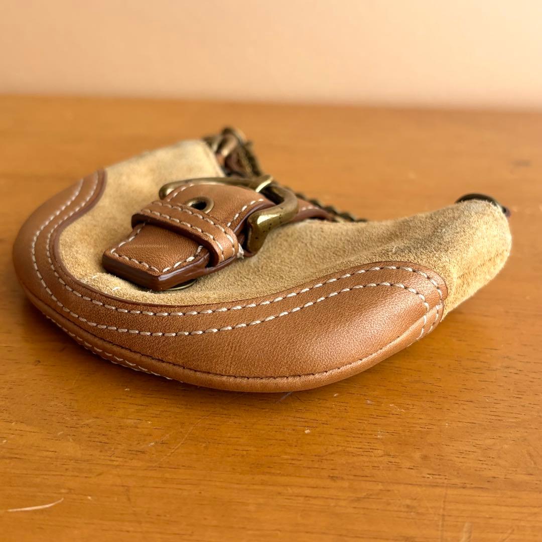 vintage coach オールドコーチ チャーム キーチェーン ブラウン
