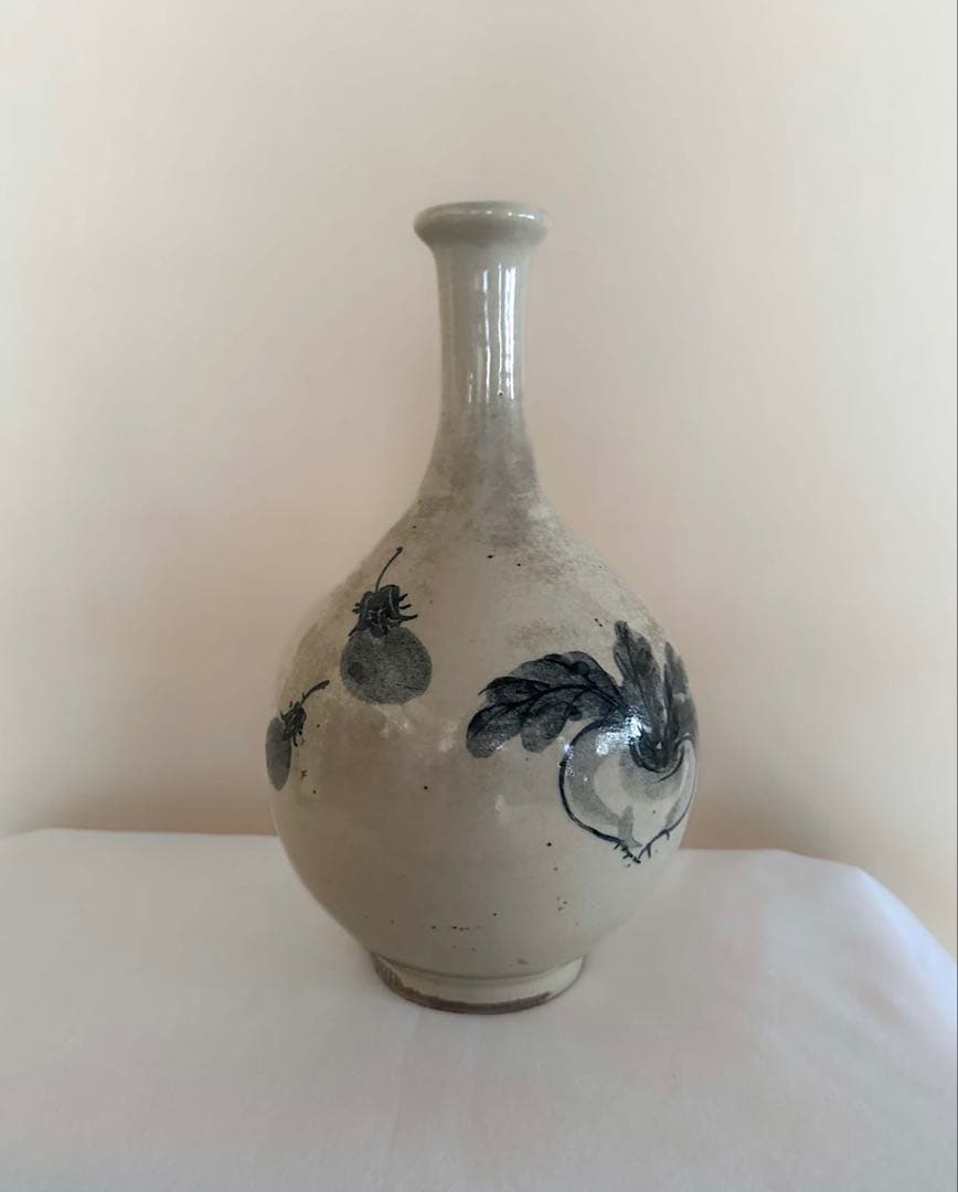 骨董 壺 野菜 アンティーク