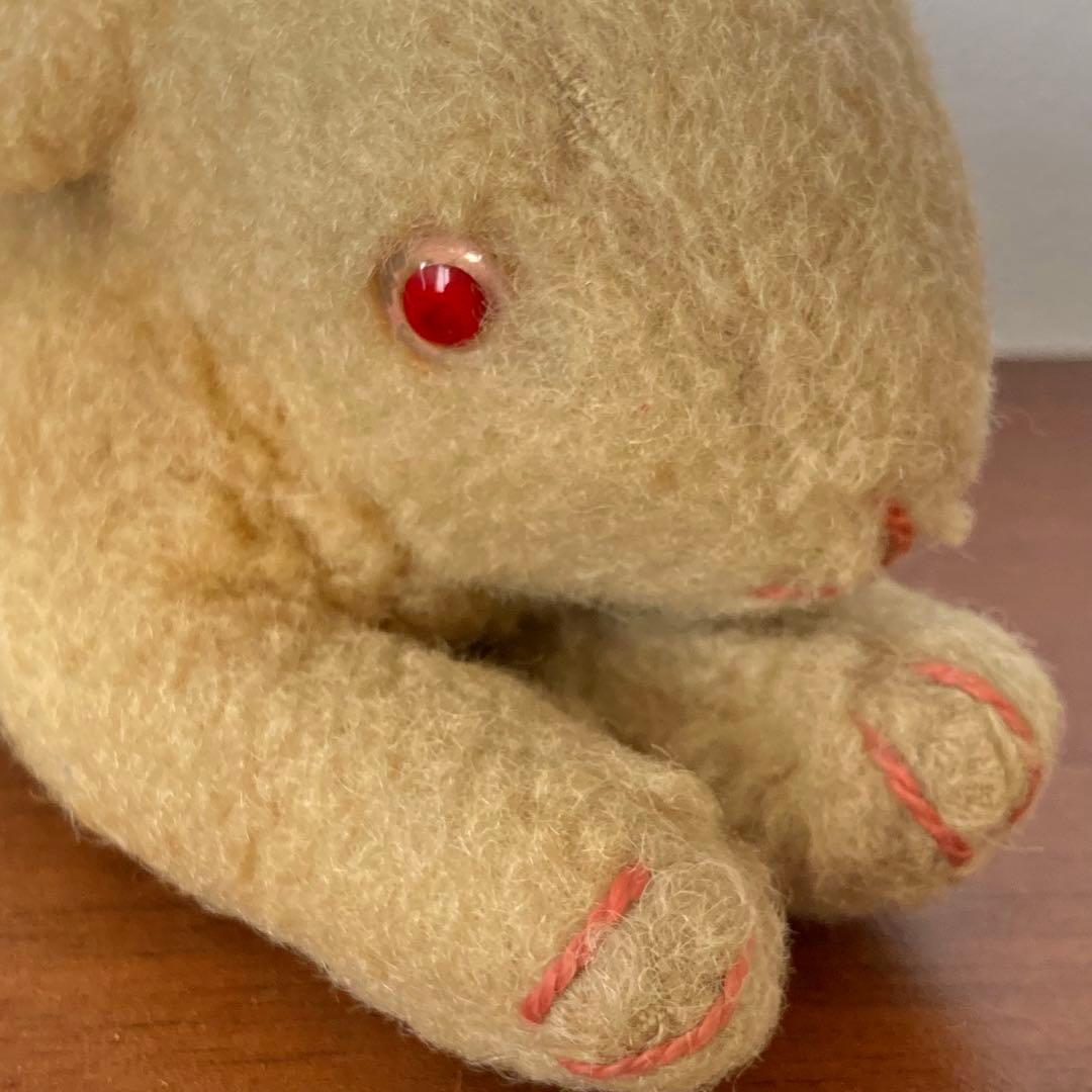 赤い目のウサギ　ぬいぐるみ　ドイツ　ヴィンテージ