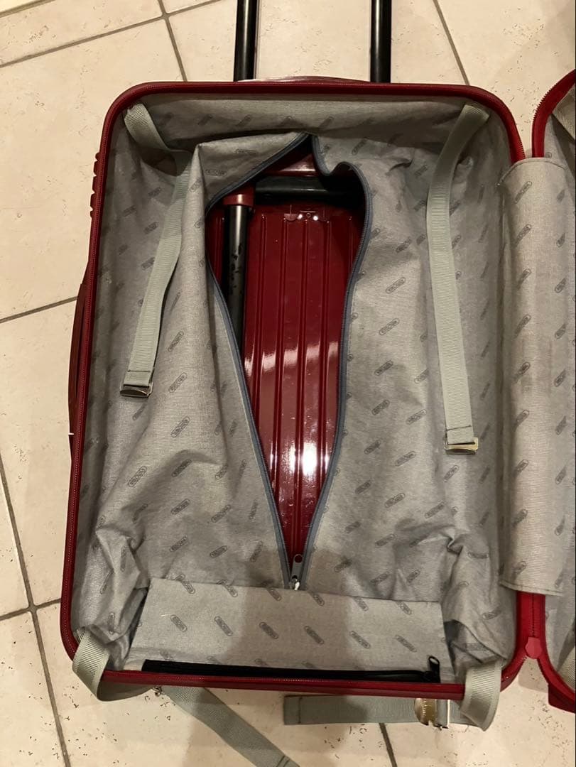 【訳あり】リモワ　サルサ　2輪　機内持込サイズ　レッド