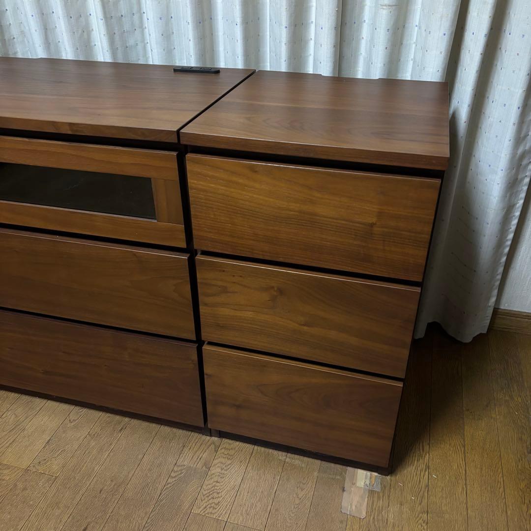 dinos Volga ヴォルガ ウォルナットシリーズ テレビ台(チェスト付)