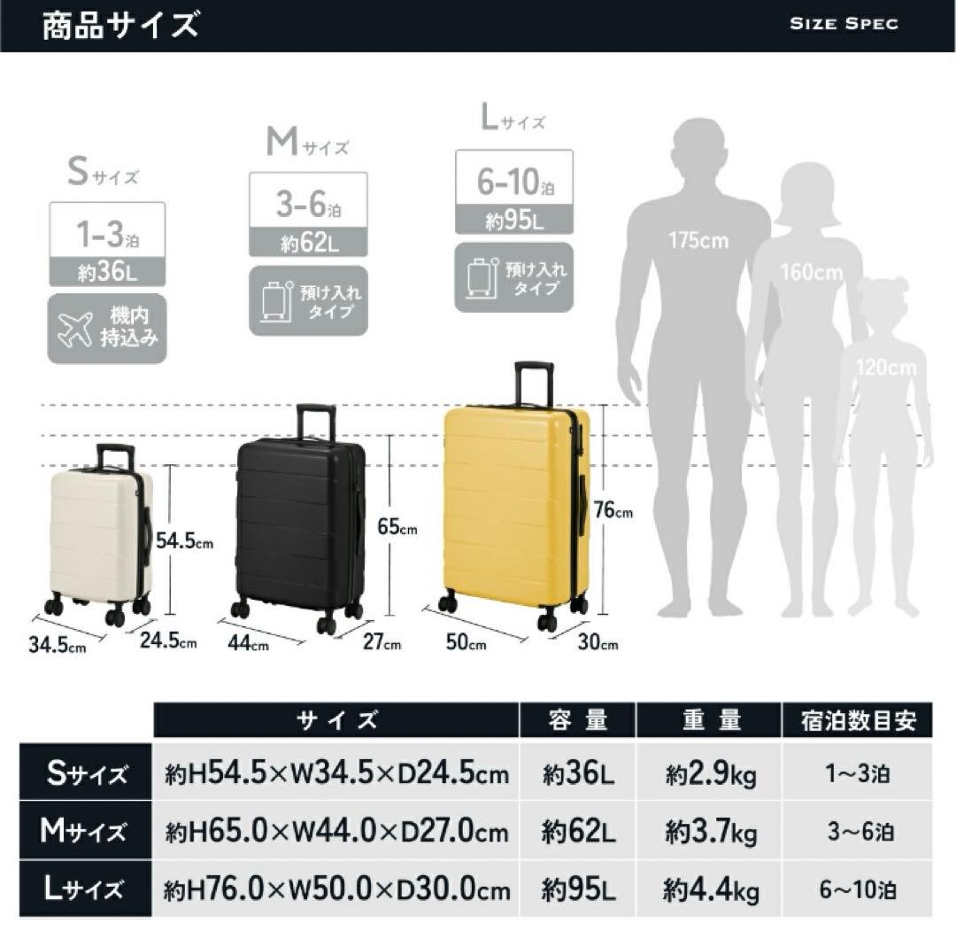 MAIMO スーツケース　ウォッシャブル　M