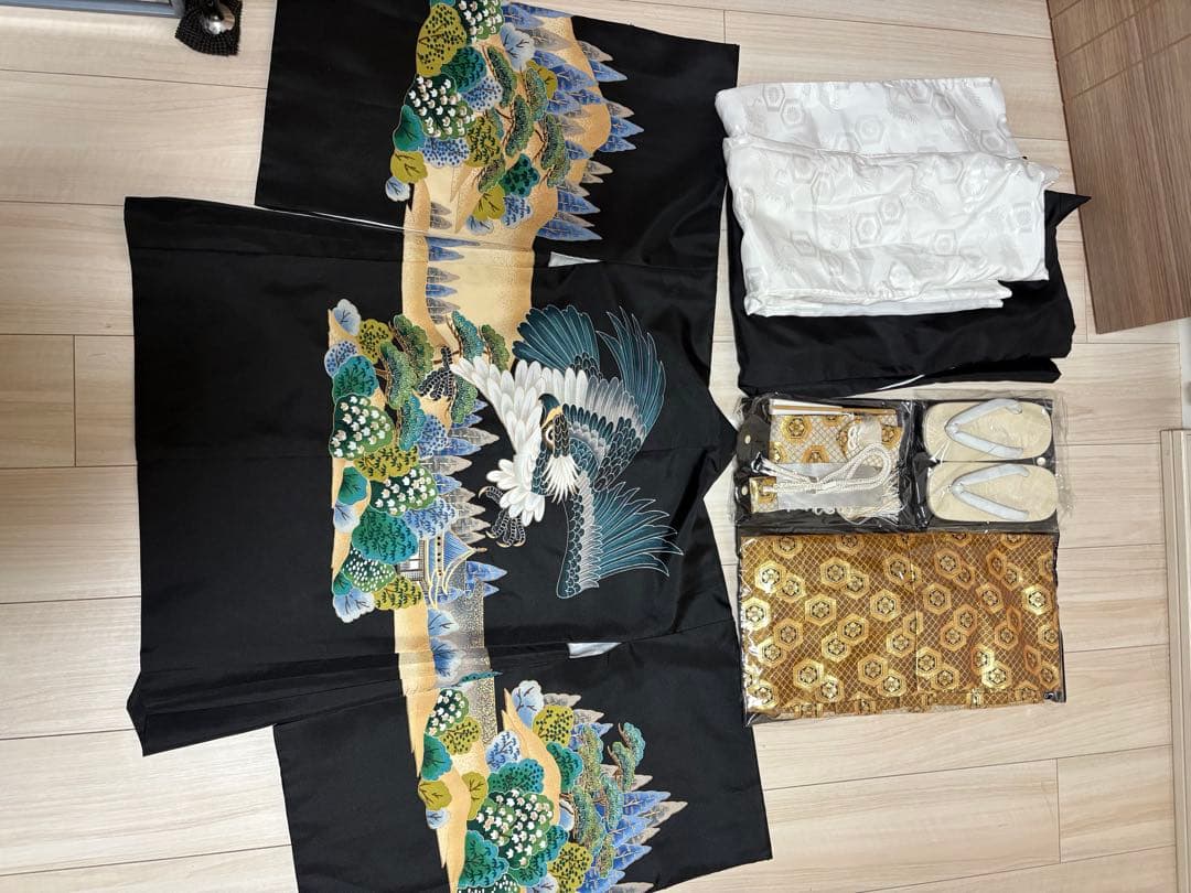 七五三 お宮参り　男の子　鷲