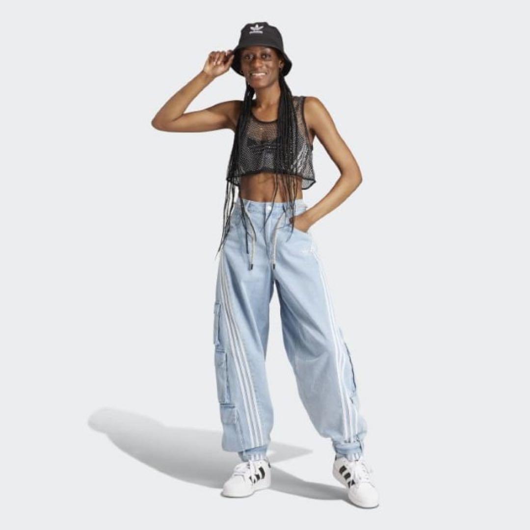 adidas Adilenium デニムカーゴパンツ　balenciaga 34