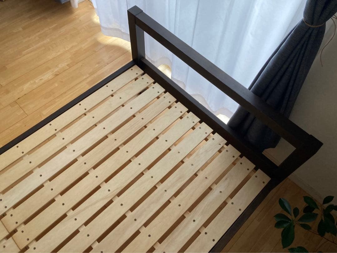 【東京都・直接引き渡し希望】無印良品　シングルベッドフレーム　ブラウン　おしゃれ