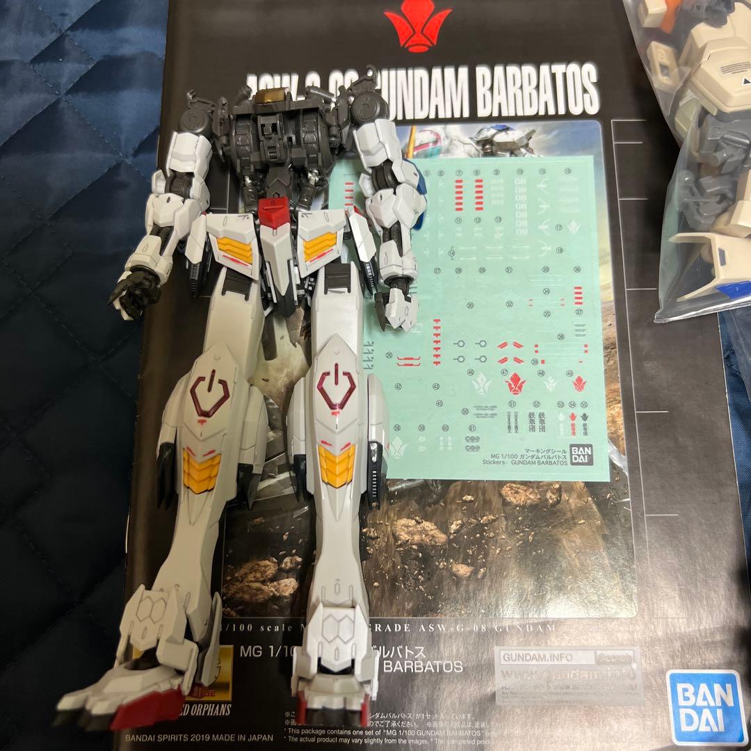 ガンプラ MG ガンダムバルバトスジャンク品2体分 MG陸戦型ジム等ジャンク品