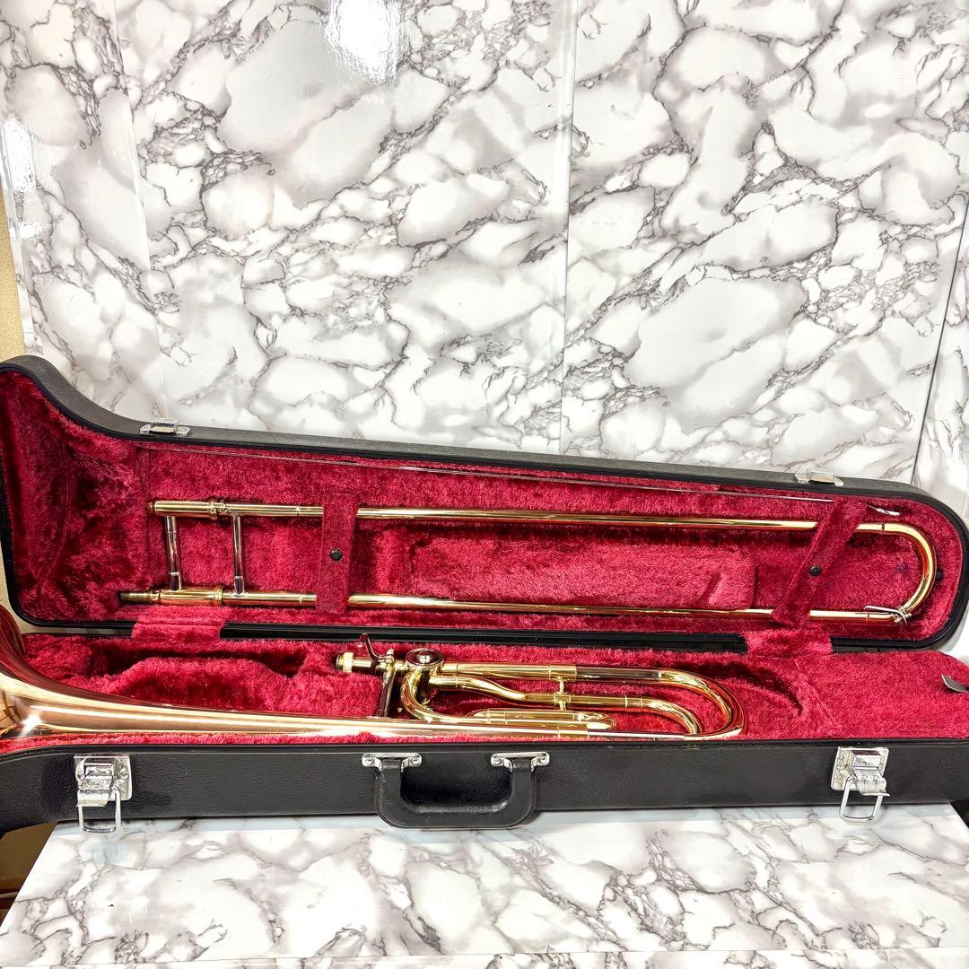 美品　ヤマハYSL-3540R テナーバストロンボーン マウスピース付　メッキ