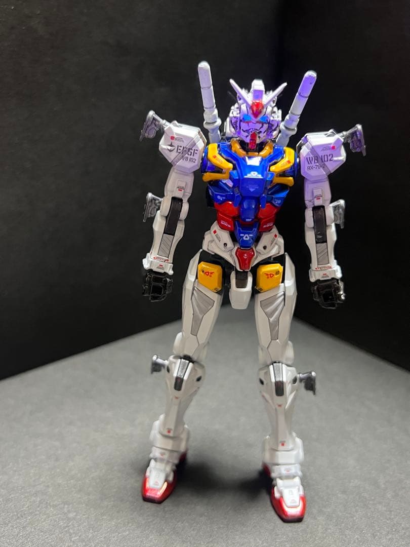 HG 1/144 赤いガンダム　白いガンダム　塗装完成品2機セット