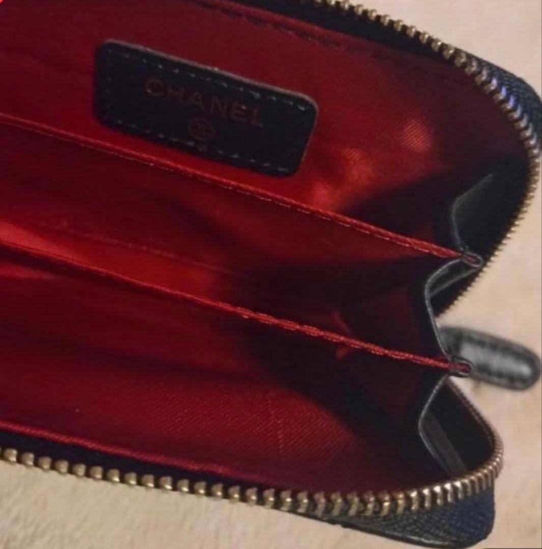 早い物勝ちCHANEL ブラック レザー ケース、カードケース　ノベルティ