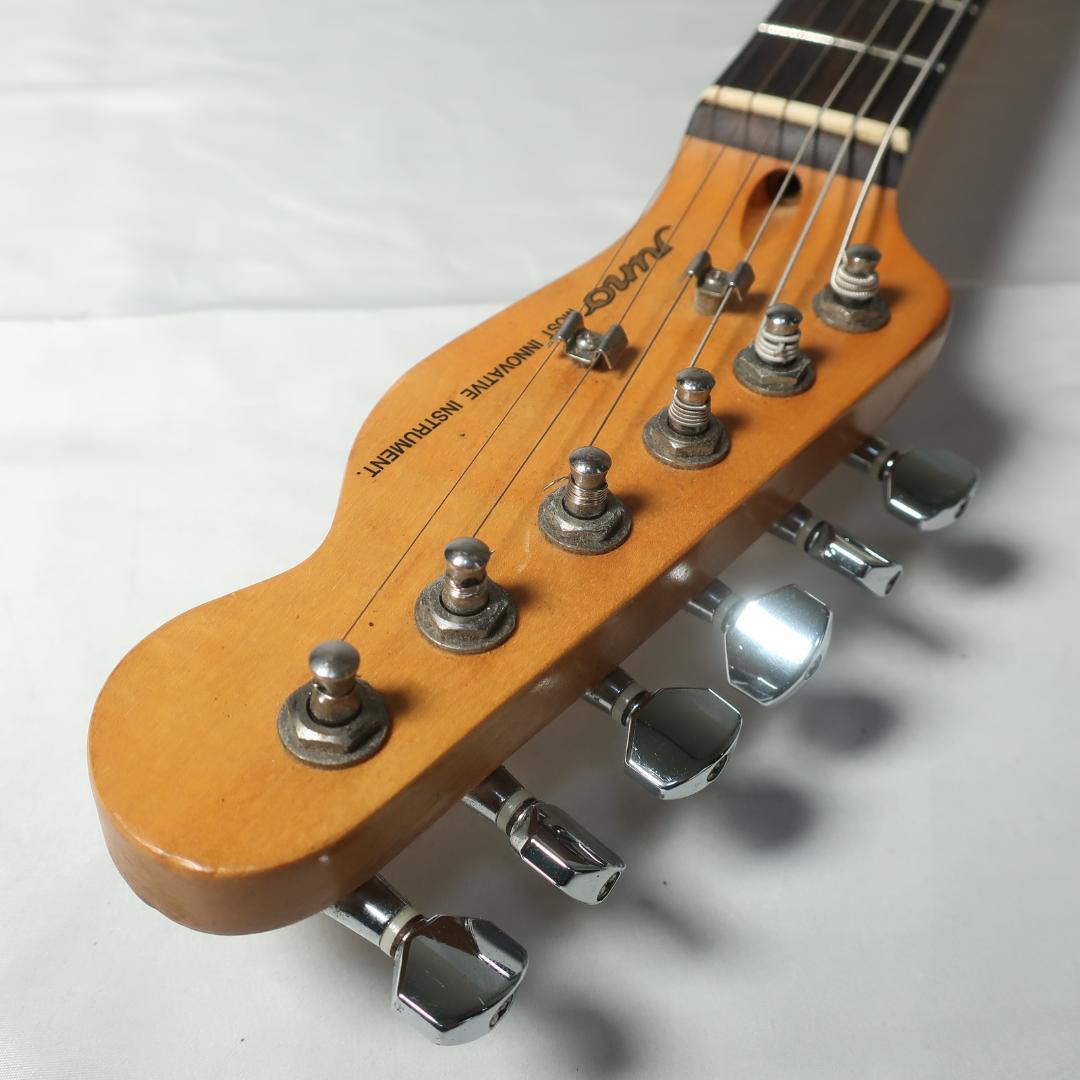 Juno テレキャスタータイプ エレキギター ケース付き ホワイト