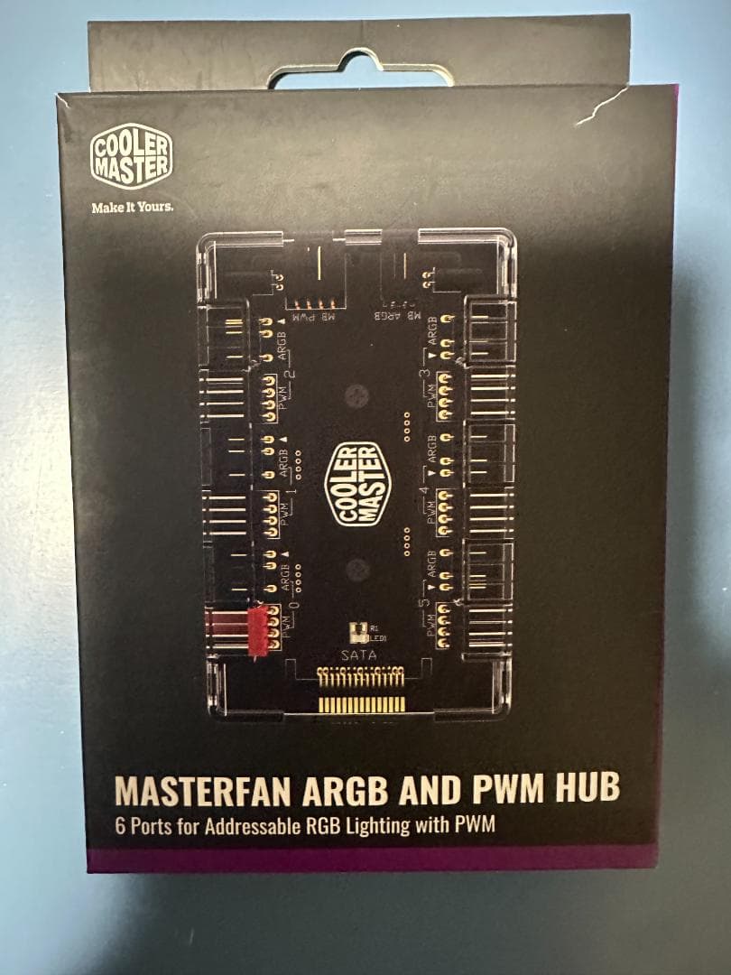 COOLER MASTER CPU水冷クーラー白＆ファン増設用ハブ セット