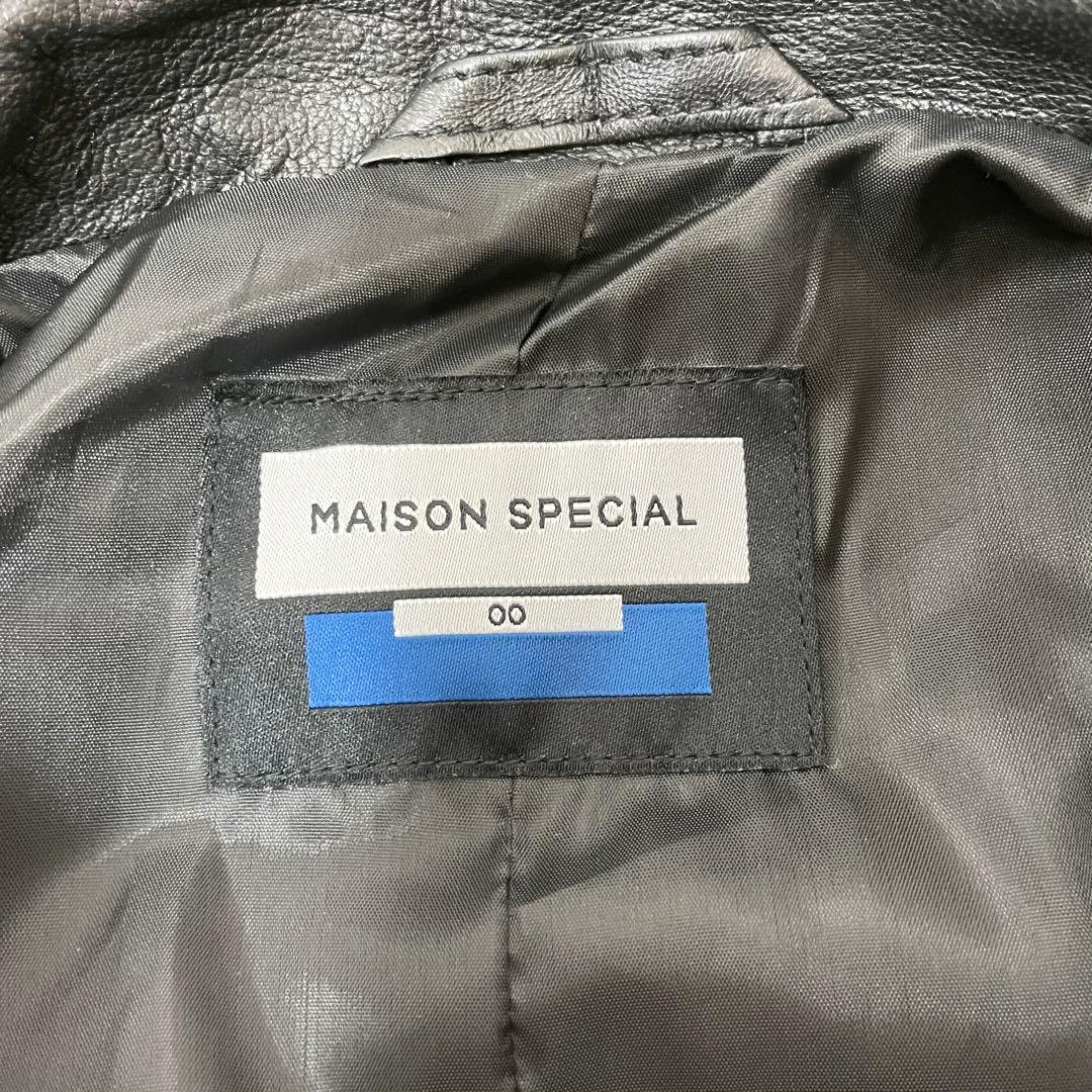 シープレザーシングルライダースジャケット　ブラック