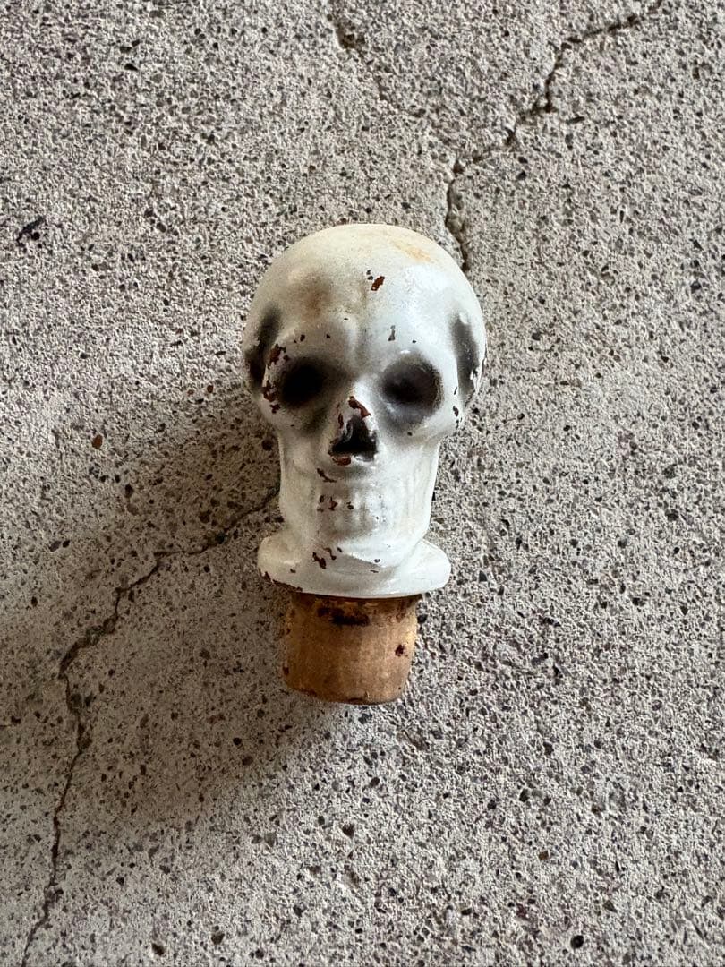 【希少】50年代スカルデキャンタ　陶器　ヴィンテージ　ミッドセンチュリー