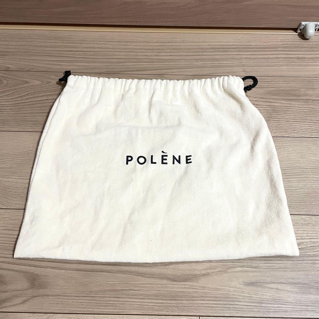 未使用級/POLÈNE ショルダーバッグ　ハンドバッグ　Umi ブラック　レザー