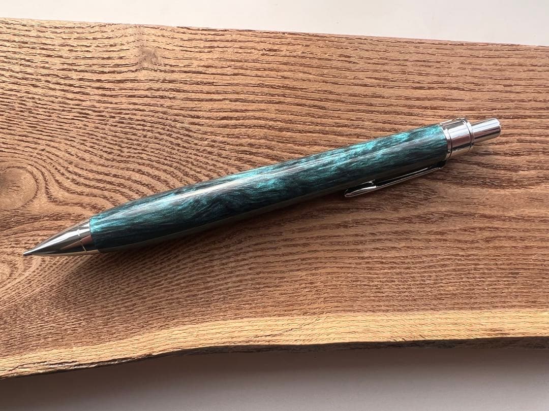 【新品・未使用】金杢犀　シャープペンシル　レジン silver MP