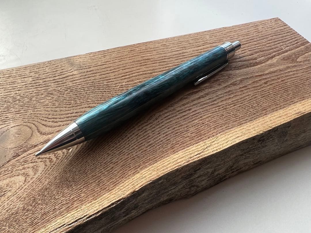 【新品・未使用】金杢犀　シャープペンシル　レジン silver MP