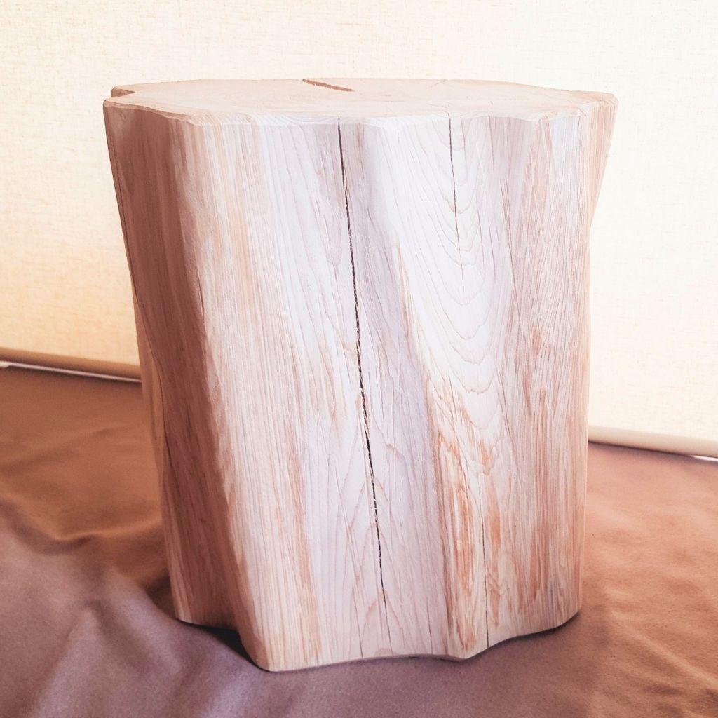 天然アロマ 根元末広がり 切株スツール・テーブル・無垢無塗装・オーガニック