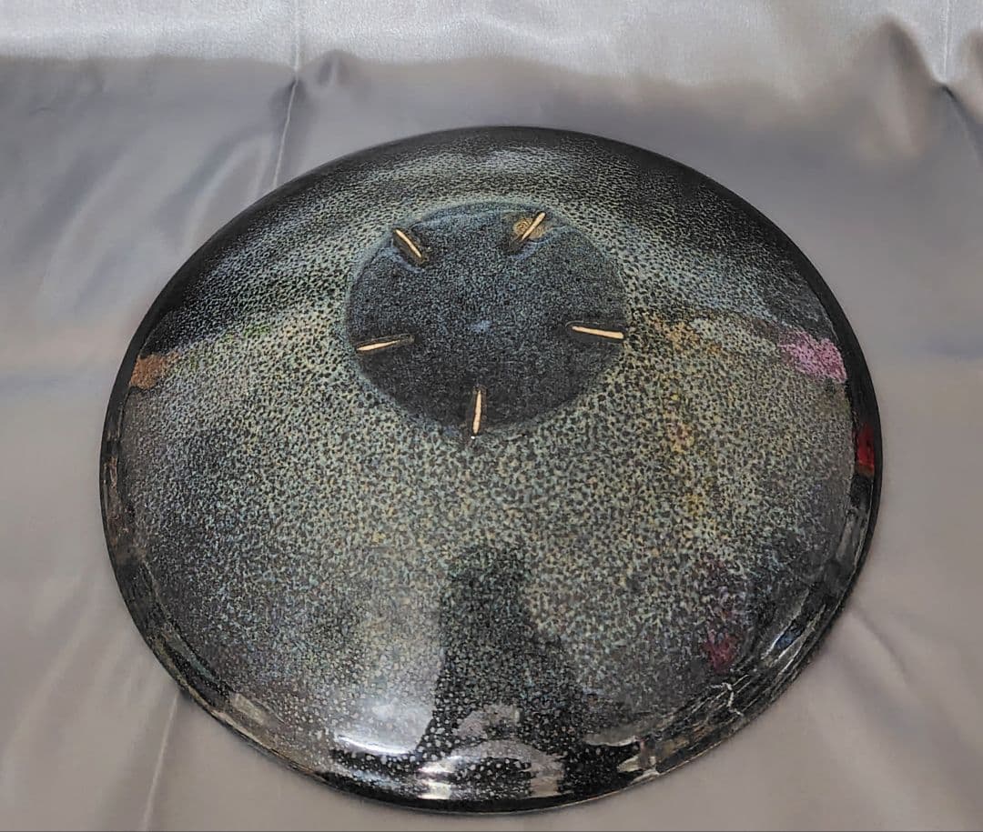 【木村盛和】作　盛皿　茶器　骨董品　皿　昭和レトロ　油滴天目　新品　未使用品