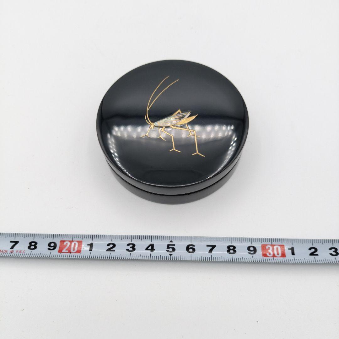 【セール】香合 虫蒔絵 房外 木箱　茶道具 古物