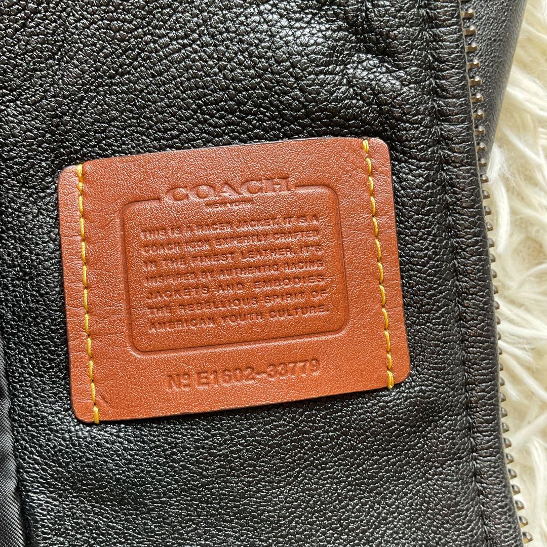 美品✨COACH レザージャケット　シングルライダース　M ブラック　88799