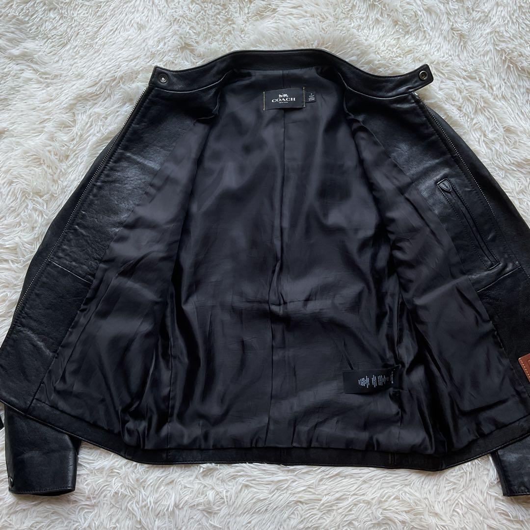 美品✨COACH レザージャケット　シングルライダース　M ブラック　88799