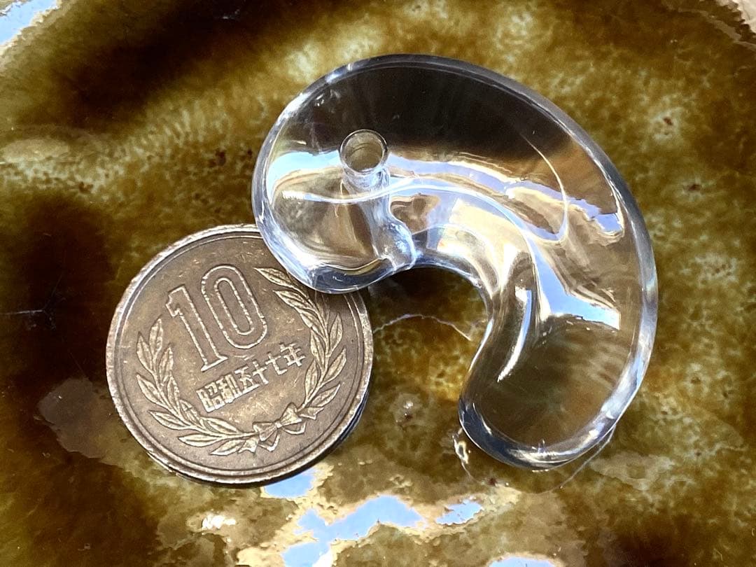 ✳黒平水晶透明感のある水晶 特大38.5mm 国内最高峰のパワー勾玉鑑別書付