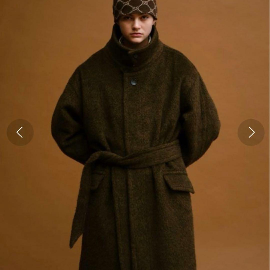 ジャケット・アウター soerte Wool Blend Shaggy Over Coat