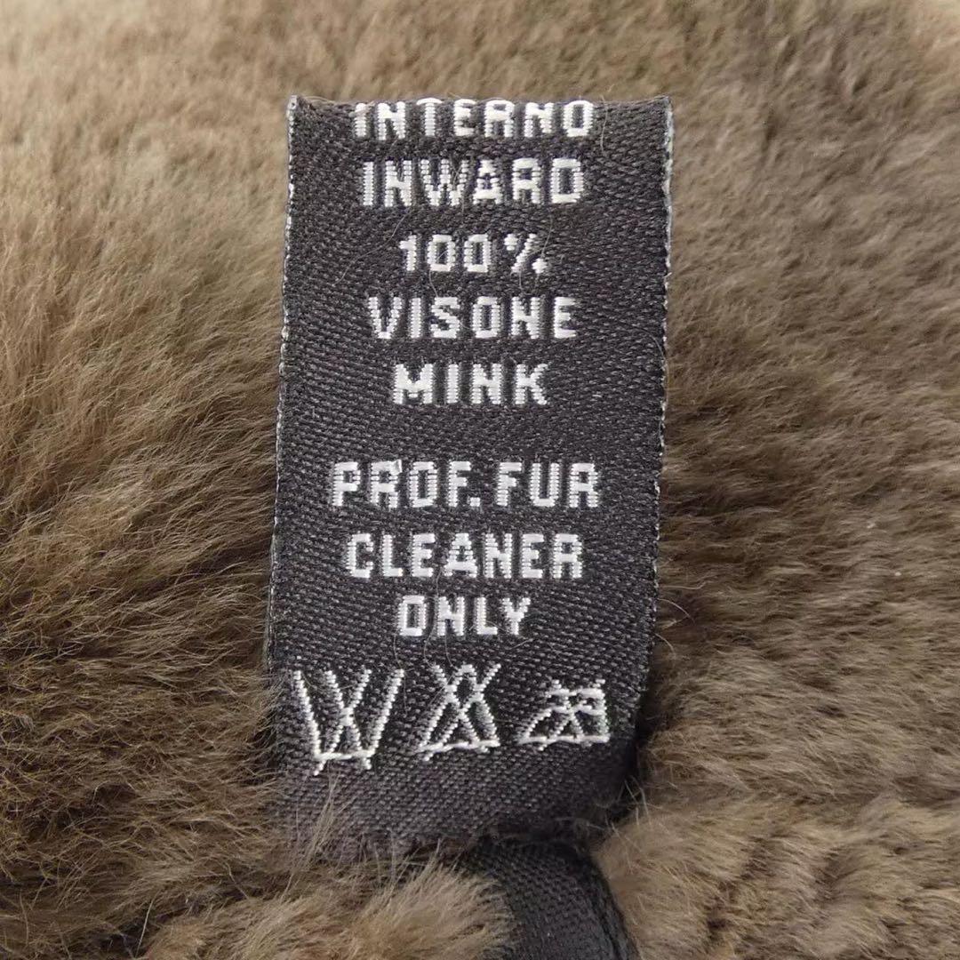 新品同様　Loro piana ロロピアーナミンクファーライナー　レザーグローブ