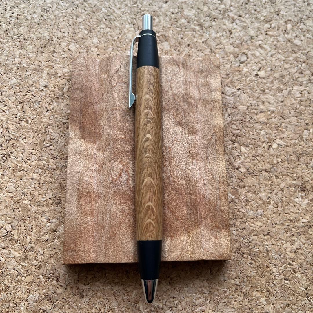 す*ん様 野原工芸　楢　スタンダードボールペン　シルバー　工房楔