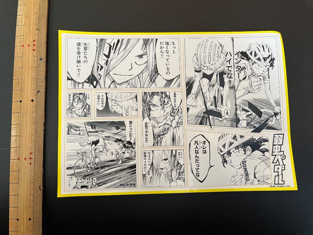 弱虫ペダル 原画ステッカー 手嶋純太 青八木一 T2 総北