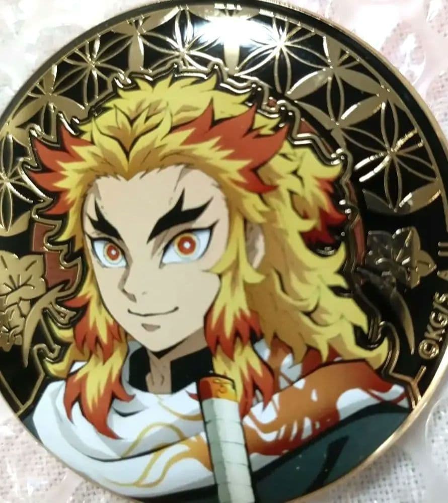 鬼滅の刃 AGF2022 レリーフメタル缶バッジ 煉獄杏寿郎 れんごくさん