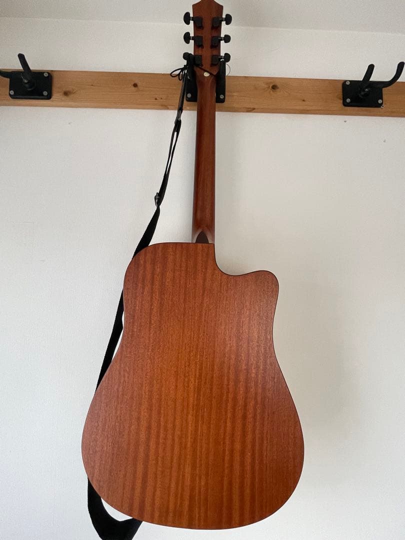 【美品】アコースティックギター 左利きレフトハンド ストラップ ソフトケース付
