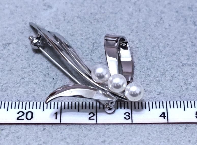 MIKIMOTO　ミキモト パール真珠　SILVER　ブローチ　40451
