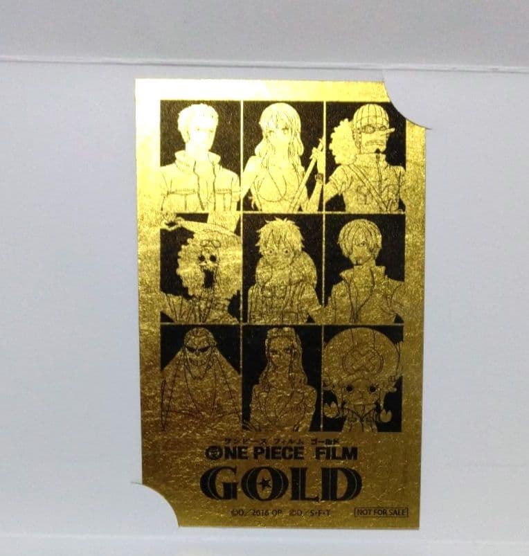 ONEPIECE 麦わらの一味 ゴールデン抽選会 A賞 金箔カード