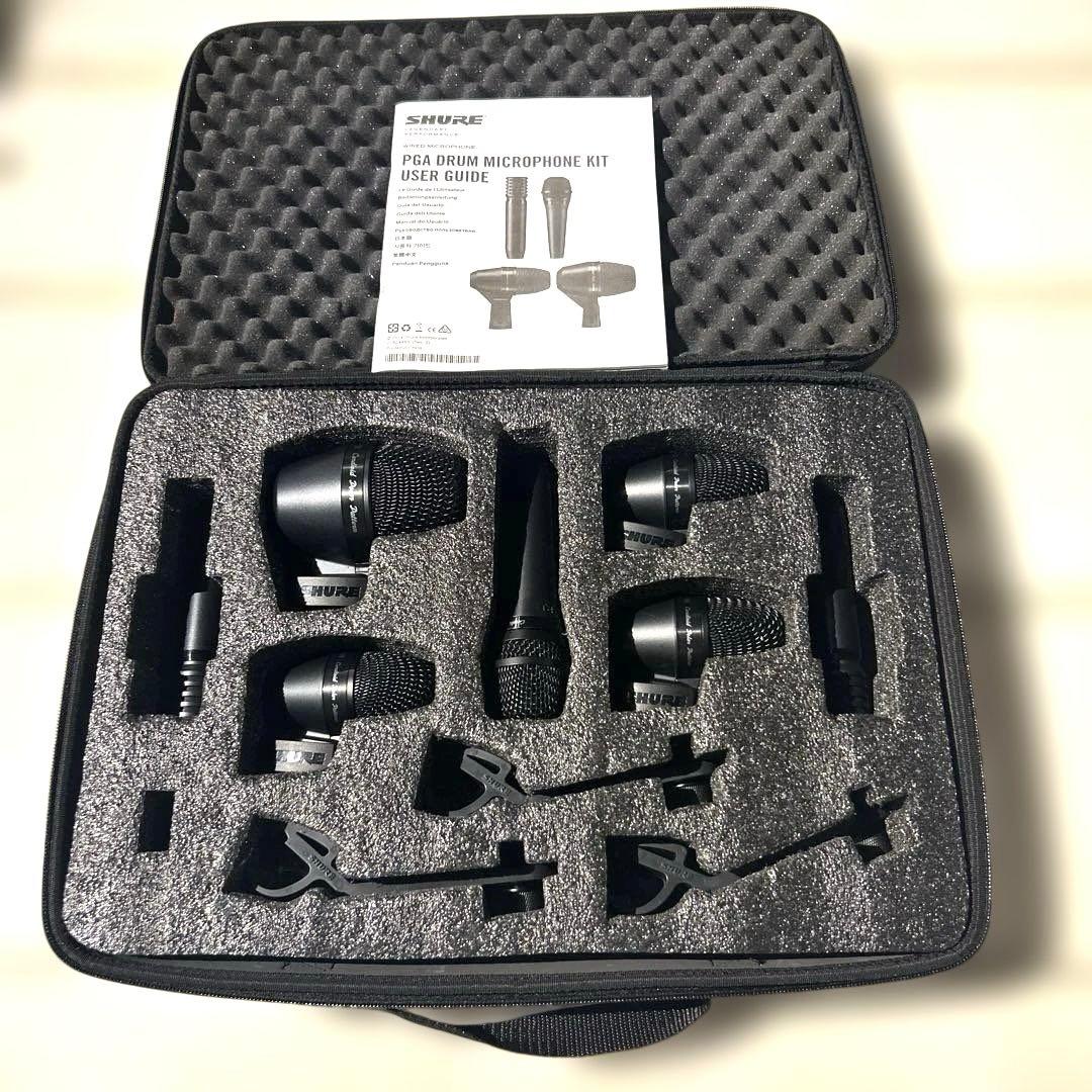 Shure PG Alta™ ドラム用マイクロフォン7本キット ケース付き