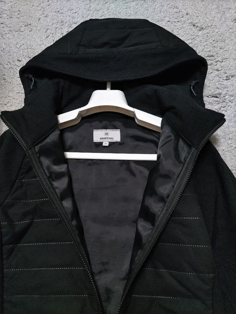 ブリーフィングゴルフ　ハイブリッド　ウォームパーカー　黒