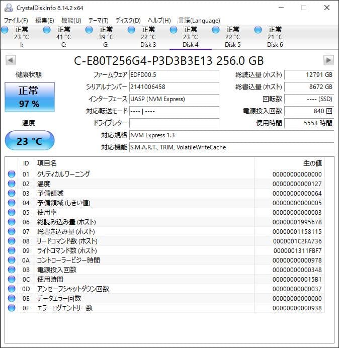 PHISON NVMe 256GB M.2 SSD 4枚セット【1220TO2】