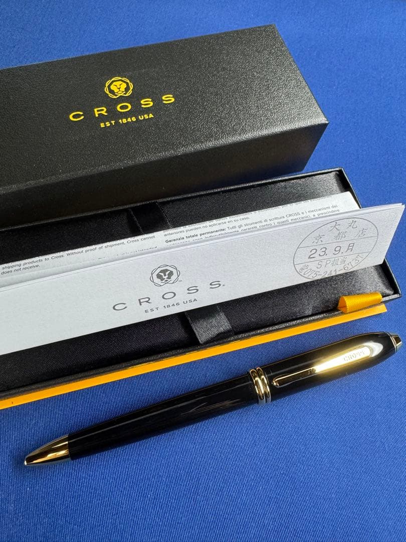 cross タウンゼント クラシック ブラックラッカー ボールペン