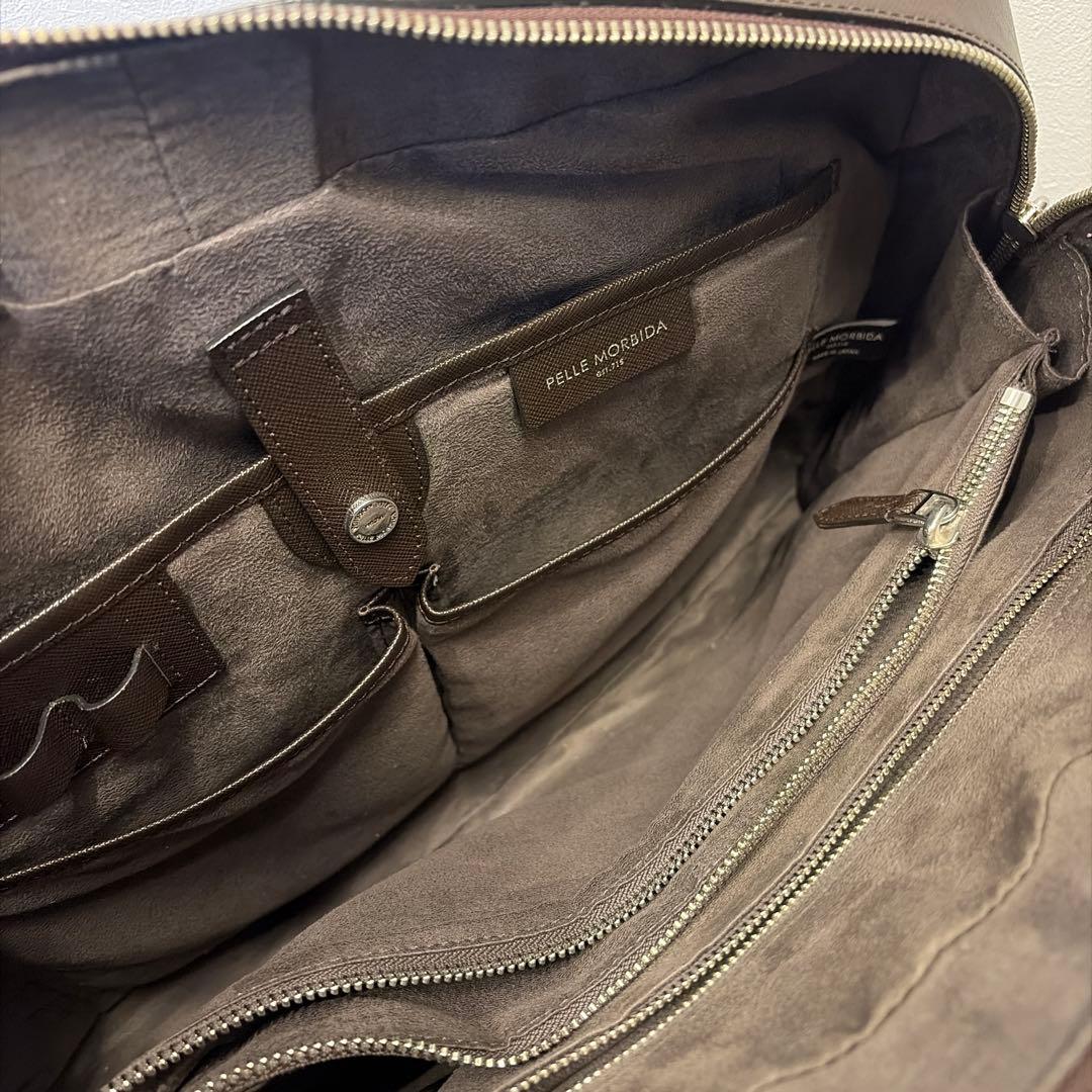 PELLE MORBIDA ペッレモルビダ　ブラウン ビジネスバッグ