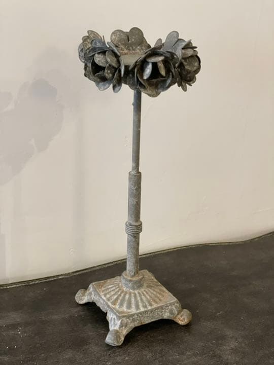 キャンドルスタンド　グレー　シャビー　花　置物　キャンドルホルダー　バラ 18
