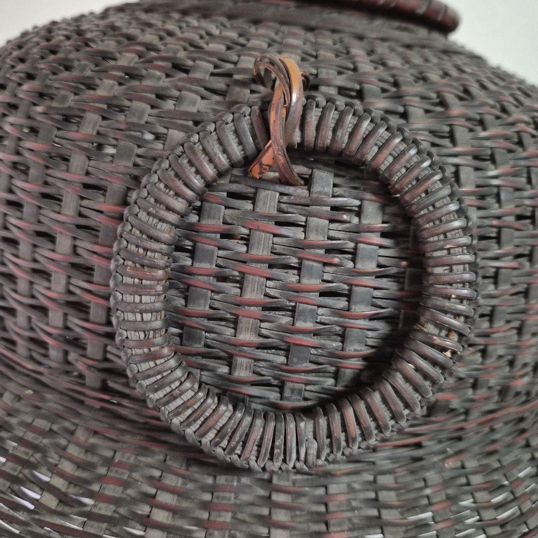 竹編み込み風炉釜