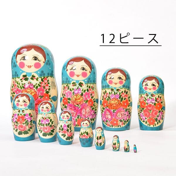 マトリョーシカ 12個 特大32cm ロシア製 最大級 箱付き