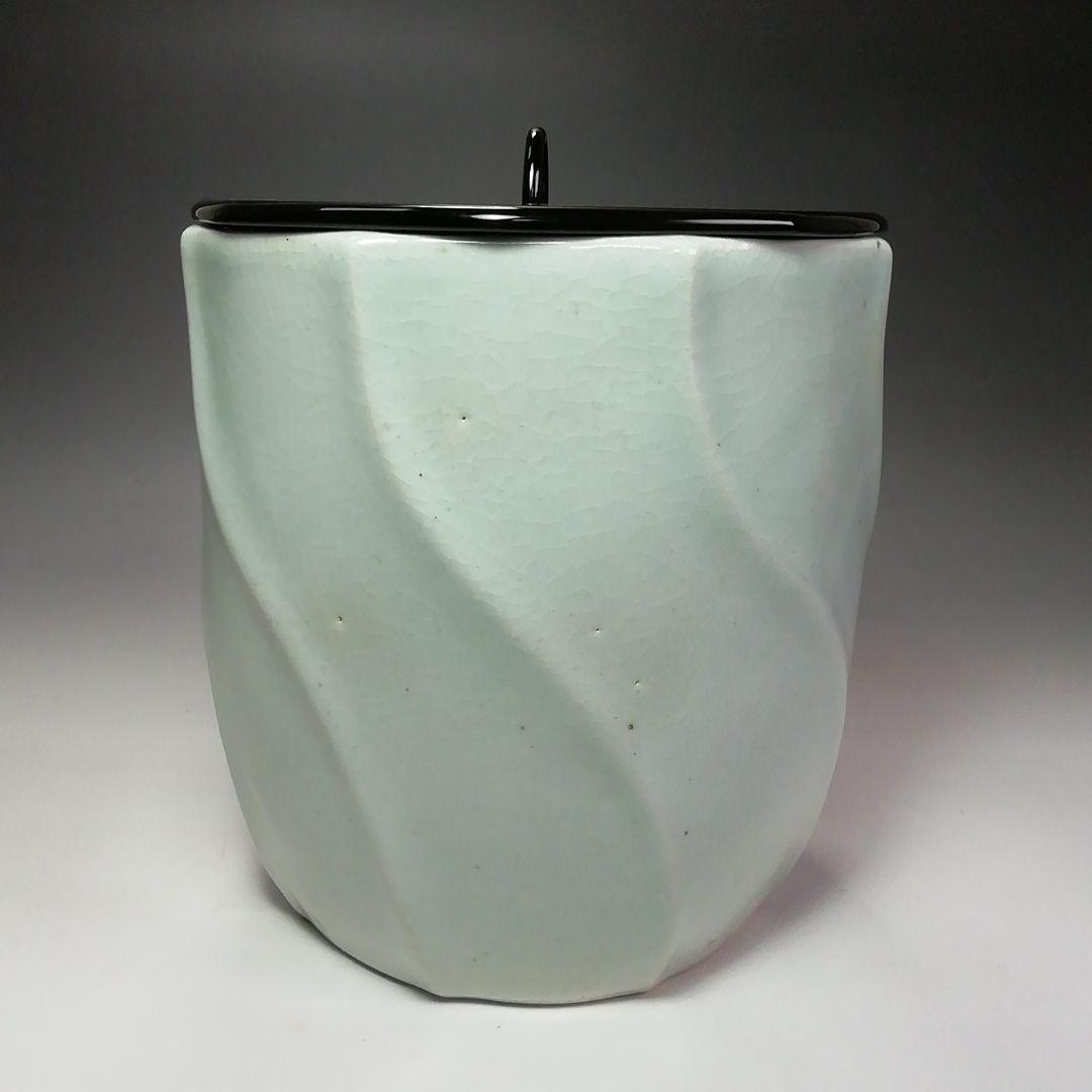 Ｓ５６０　水指　『慶州窯』　共箱　茶道具